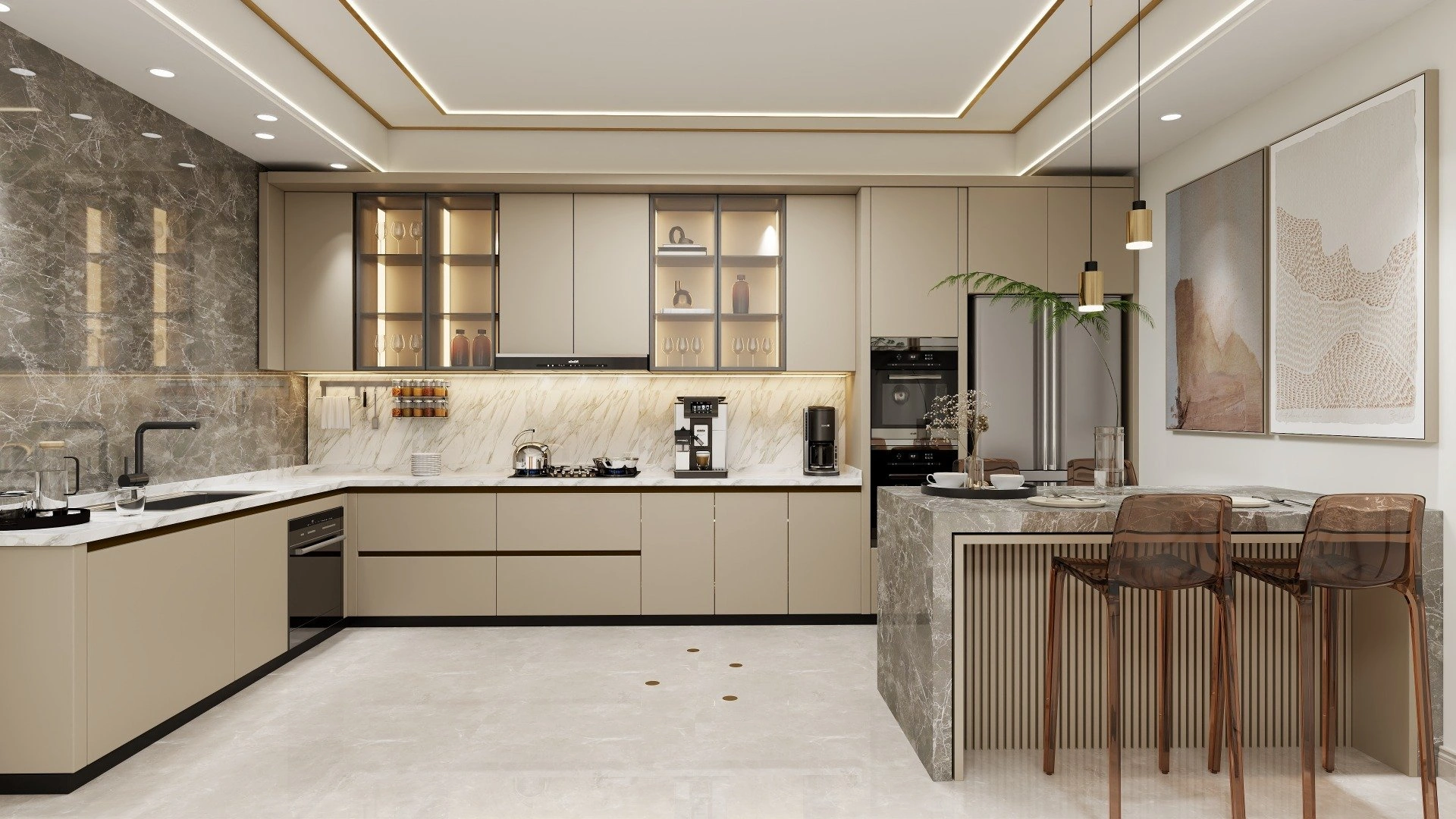 مُسْتَجَمَعُ فلوريا للتَّرْقِيَات العَقاريَّة مَطْبَخ